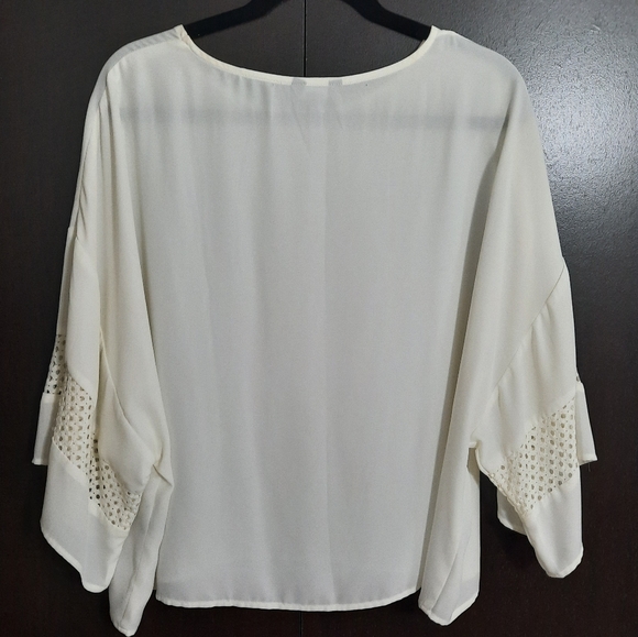 Kenneth Cole Reaction Sheer Blouse - Picture 2 of 8